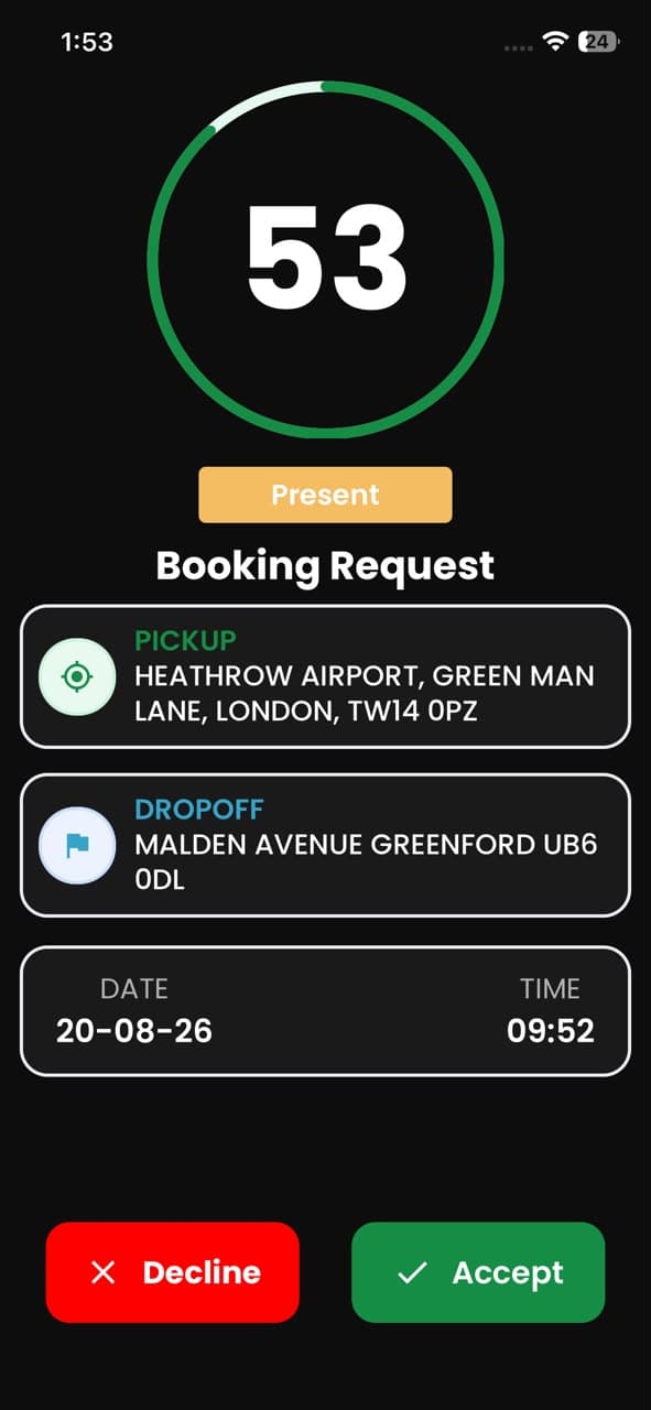 driver app r2 screenshot